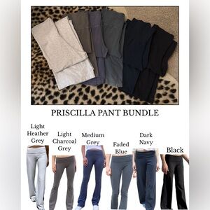 SIX pair of Brandy Melville Priscilla Pant Bundle